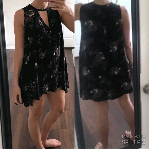 Free People Dresses & Skirts - Beautiful Free People black flowy floral dress